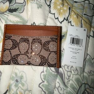 Coach Crystal Signature Card Holder